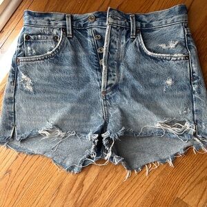 Agolde Jaden Distressed Denim Women Shorts size 25